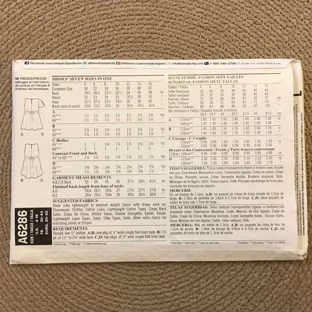 Uncut blouse pattern - Picture 3 of 4